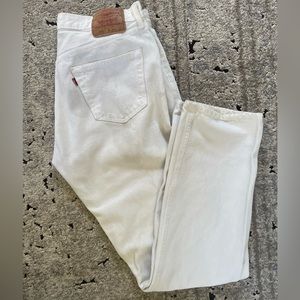 Vintage white Levi’s 501 USA made